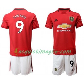 Divisa di Calcio Manchester United Lukaku 9 Bambino Prima 2019/2020